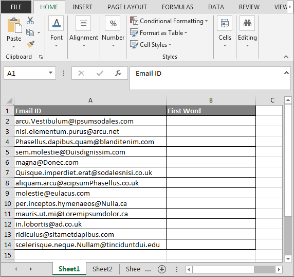 Excel Formula To Extract The First Word In A Cell Microsoft Excel 