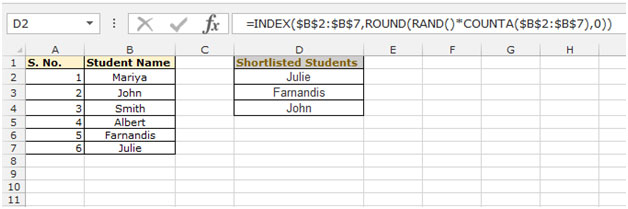 Random Name Selector Microsoft Excel Tips From Excel Tip Excel 