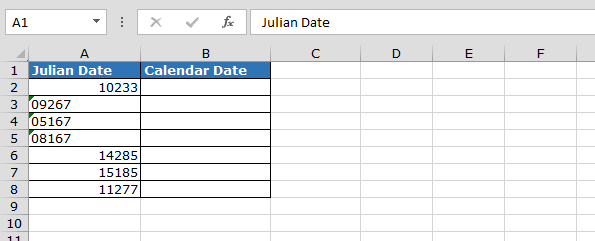 Convert Julian Date To A Calendar Date In Microsoft Excel Microsoft 