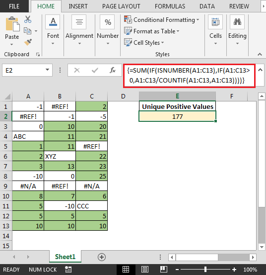 Excel Sum Only Positive Numbers Microsoft Excel Tips From Excel Tip 