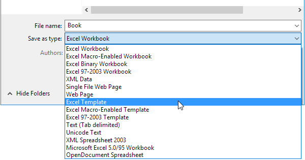 How To Save Your Workbook As Template In Excel