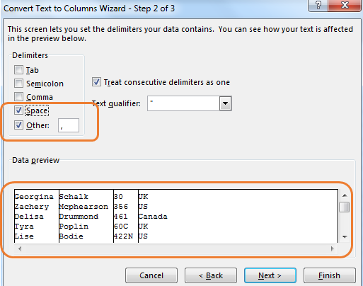 How To Separate First Middle And Last Names In Excel