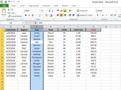 How to use keyboard multiple select entire row in Excel