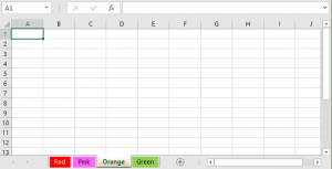 How to Color Sheet Tabs in Excel