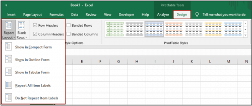 How to Format a PivotTable Report in Excel