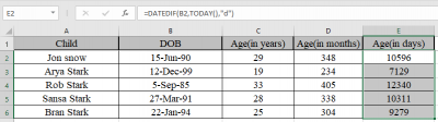 How to Calculate Years, Months, Days elapsed from a certain date in ...