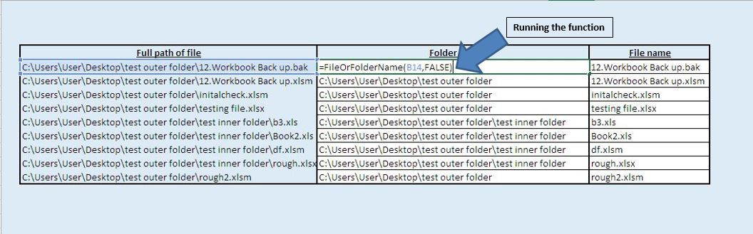 Extracting File Name And Folder Name From The File Path Using VBA In 