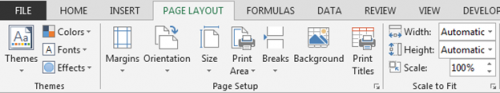 Print in Microsoft Excel