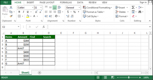 Find if a character is in a cell in Microsoft Excel