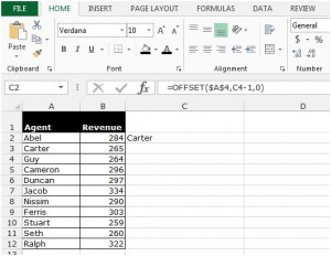 Retrieving the Nth Value in a Row, Column and Range in Microsoft Excel 2010