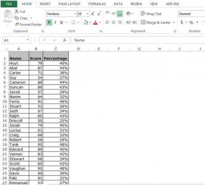 Selecting the Current Region/List in Microsoft Excel 2010