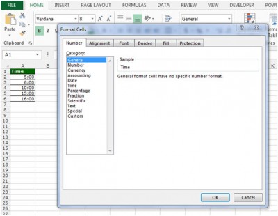 Totaling Time Values in Microsoft Excel 2010