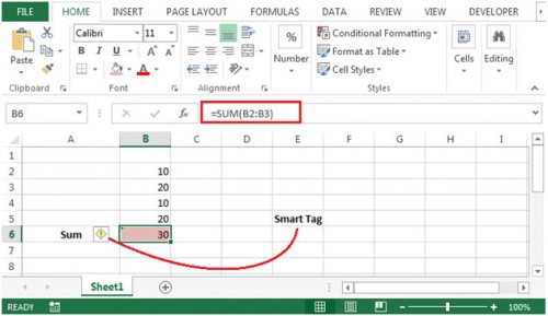 Removing the Smart Tag Indicator in Excel 2010