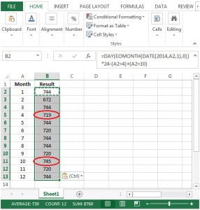 Calculating the Number of Hours per Month Allowing for Daylight-Saving ...