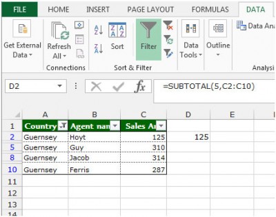 Retrieving the Minimal / Maximal Values from a Filtered List in ...