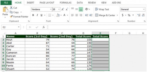 Fast Copying & Pasting in Adjacent Cells in Microsoft Excel 2010