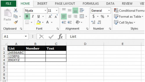 Subdividing a Mixed String into Separate Cells Containing only Numbers ...