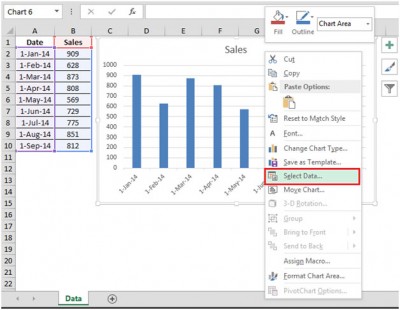 Auto Expanding a Date Type Chart in Microsoft Excel