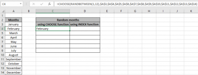 How to Randomly Select a Value from a Range in Excel