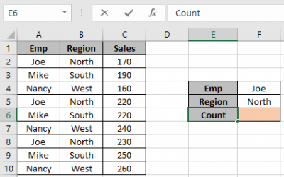 How to Count values meeting multiple criteria in different columns in Excel