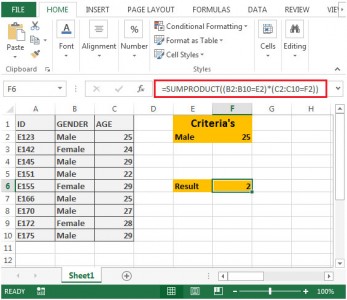 Counting Rows that Match Specific Criteria for Each Column in Microsoft ...