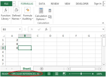 Circular Reference in Microsoft Excel