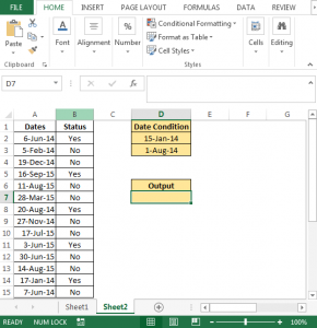 Counting Date Values by Specified Date Criteria