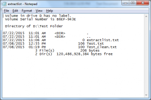 How To Extract A List Of All The Files And Folders Within A Windows OS ...