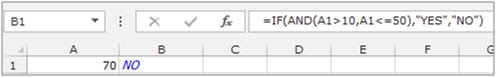 Uses Of And Function Along With If Function In Microsoft Excel 2010