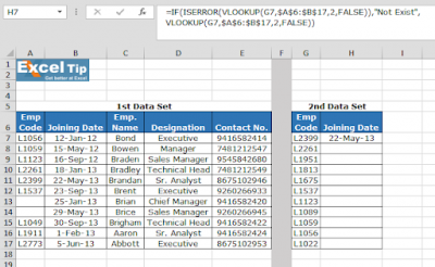 Using ISERROR with VLOOKUP function