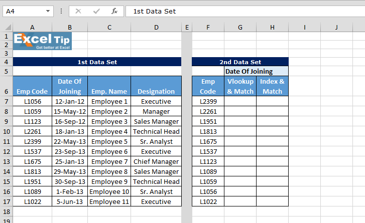 Index Match Formula VS Match Vlookup In Excel