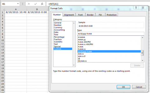 How to get the Separating Dates and Times in Microsoft Excel