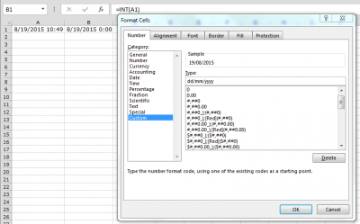 How To Get The Separating Dates And Times In Microsoft Excel