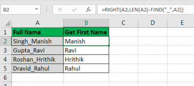 How to Select First 5 Characters from another Cell in Microsoft Excel