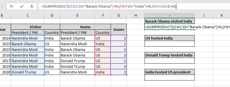 Count multiple ranges with one criteria in microsoft excel