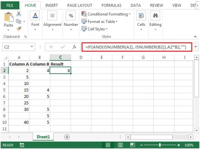 Ignoring Blank Cells When Performing Calculations In Microsoft Excel 2010