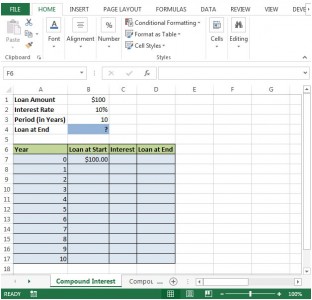 How to create Compound Interest calculator in Microsoft Excel