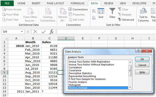 Moving Average in Microsoft Excel | Microsoft Excel Tips from Excel Tip ...