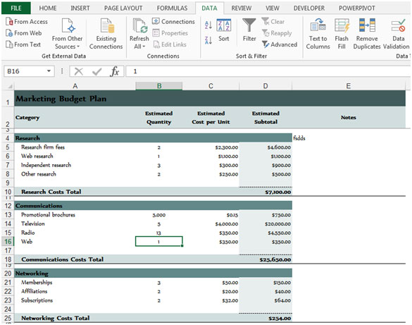 Hiding Group & Outline Symbols in Microsoft Excel 2010