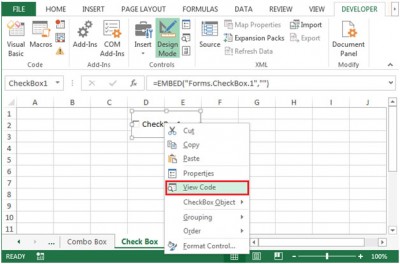 ActiveX Controls in Microsoft Excel