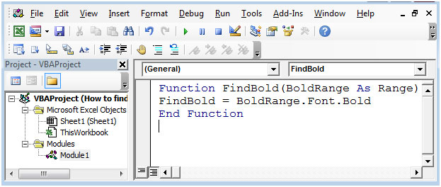 How To Find Bold Cell Using VBA In Microsoft Excel 2010