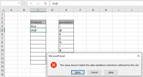 Way to Use Lookup formula in Data Validation in Excel