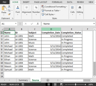 Extract Student Summary Data from Another Sheet Based on Various Status ...