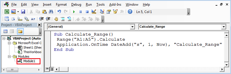 Auto Refresh Excel Every 1 Second Using VBA In Excel