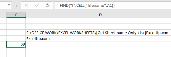 How To Get The Path Of Current Worksheet In Excel