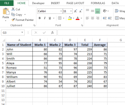 Column Chart through VBA