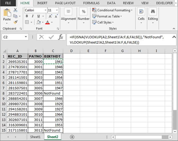 How to use IF ISNA and VLOOKUP function in Excel? | Tips