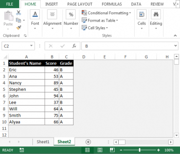 Manage rules in Conditional Formatting