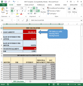 Loan Calculator in Microsoft Excel