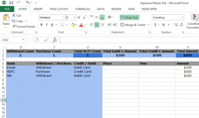 Excel Budget Report Template